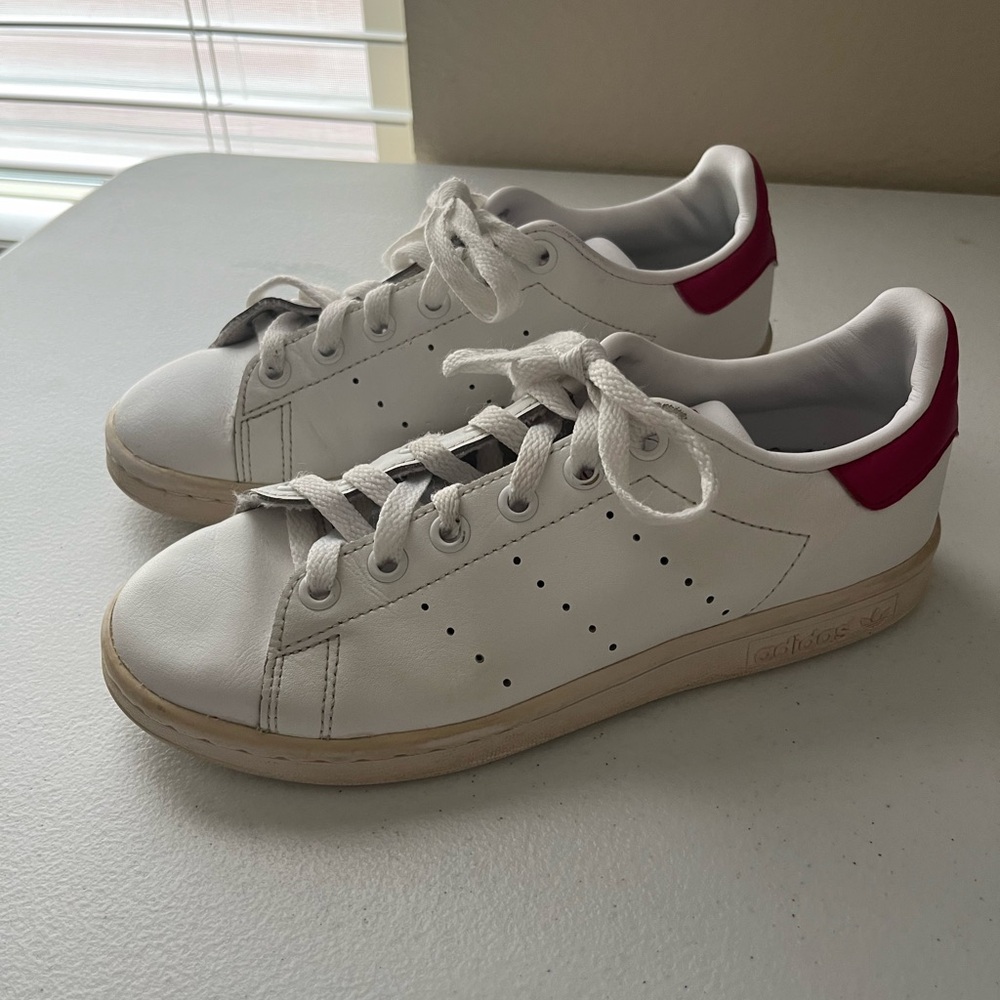 Adidas Kids’ Stan Smith | Size 4 Girls | Cloud White | Casual - Picture 4 of 16